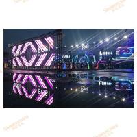 Visor de malha de LED transparente colorido à prova d'água para aluguel ao ar livre P10.41