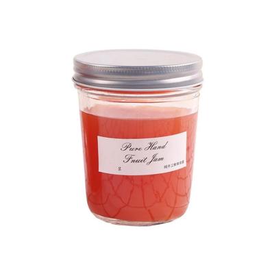 480ml redondo/16 onças de frascos de vidro com tampas, frasco home do vidro do pedreiro do armazenamento do alimento