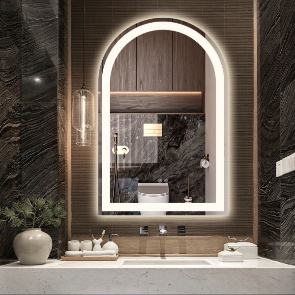 Frameless Smart Touch Screen LED Mirror Wall Mounted Bathroom Vanity Mirror