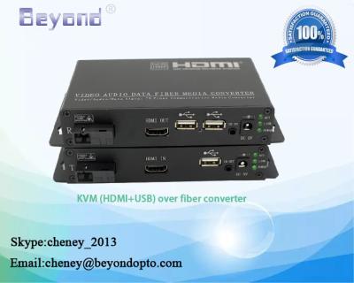 Optical KVM HDMI+USB keyboard and mouse over fiber exteder,KVM to optical fiber video converter