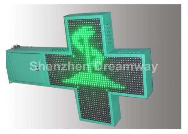 1G P16 Outdoor LED Pharmacy Cross Display Waterproof DIP546 , 2500 CD / sq.m