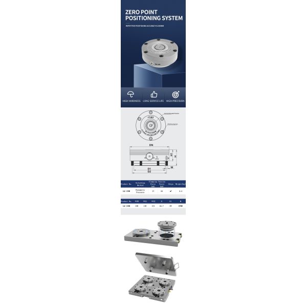 CNC Machining Zero Clamping For Modular Fixture Plates Quick Change Workholding