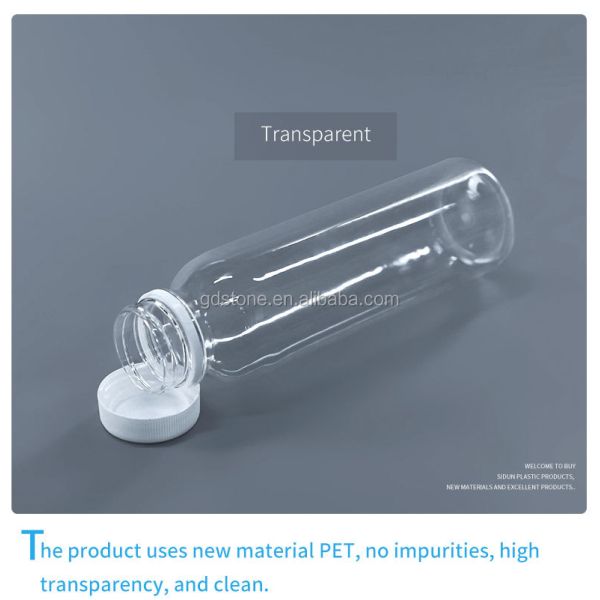 32mm PET Plastic Bottles 350ml For Beverage Milk Juice