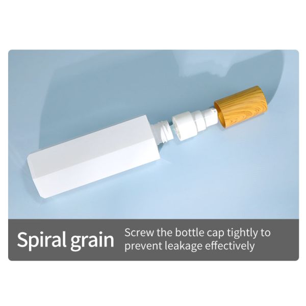 Botellas de cosméticos recargables de PP / acrílico Botella de perfume cuadrada de 100 ml Transparente a medida