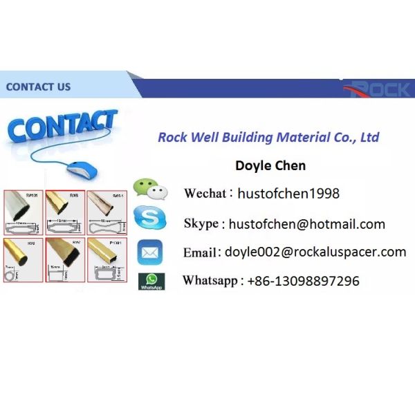 7*16mm Glossy Surface Aluminium Georgian Bar Accessories For Insulating Glass Decoration