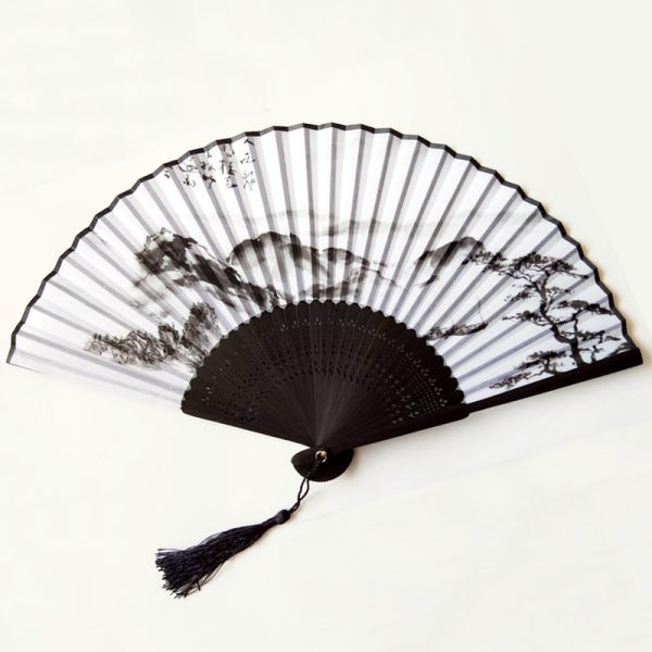 [I AM YOUR FANS] in Stock Personalized Wedding Hand Fan Bamboo Silk Fan