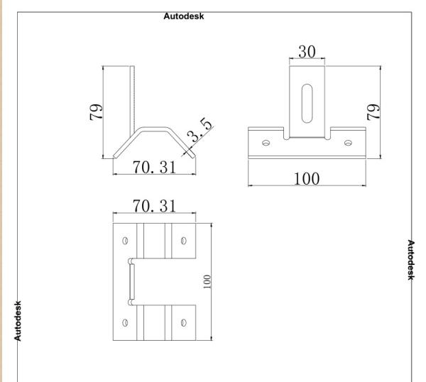 Color steel tile trapezoidal fixture No.1