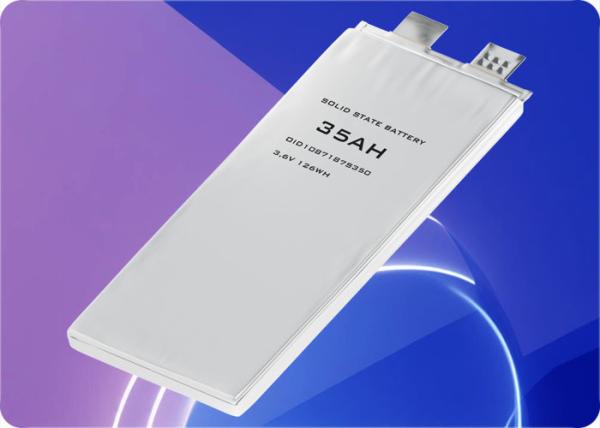 Batería de estado sólido de descarga 5C 3.6V 35ah Batería de alta densidad de energía OiD1087187S350