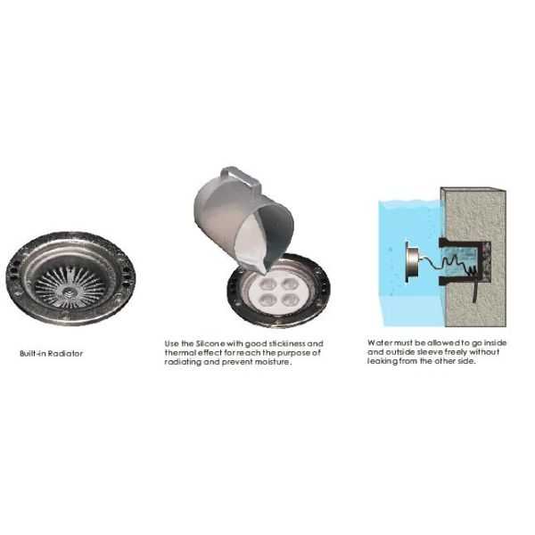 C4XB0457 C4XB0418 4 * 2W или 3W утопили света бассейна СИД подводные, несимметричные света пруда СИД подводные