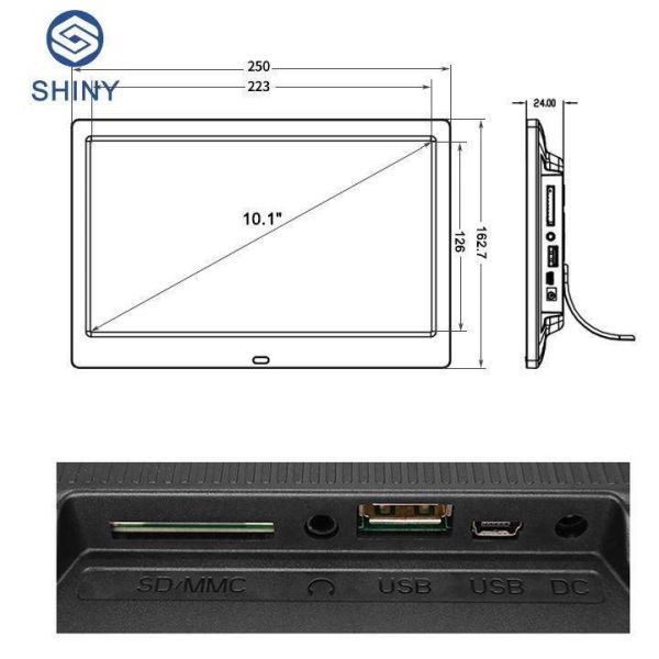 Álbum video 10,1 quadro Hd completo 1080P da foto de Smart Wifi Digitas da polegada