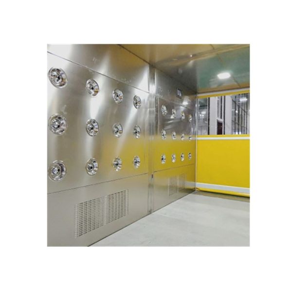 Clean Room Entrance Air Shower Tunnel With High Speed PVC Roller Doors