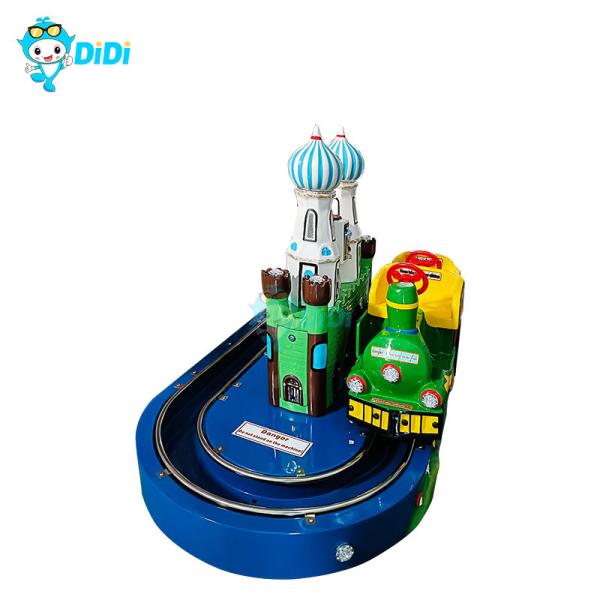 Electric Mini Train Kiddie Ride - Interactive Castle Rail Train Game for Kids