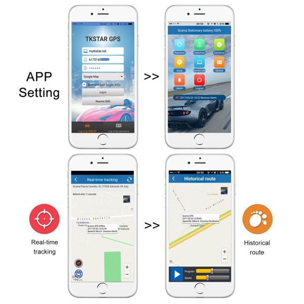 2G 5000mAh Vehicle GPS Tracker Locator Waterproof APP Control Car GPS Tracker Device