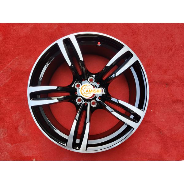 BMW M4 Black 19 Inch Car Rims , 72.6 Hole Forged Aluminum Rims