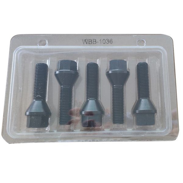 RCTuning Grade 10.9 Extended Black Wheel Bolts Studs M12x1.5 For BMW E Chassis