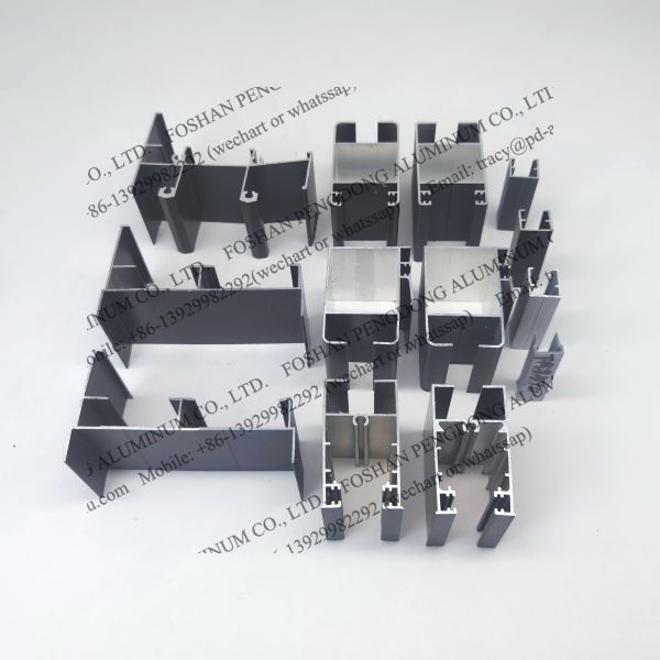 Сдвижные окна Алюминиевые профили для Кот-д'Ивуара Серебро анодированное и покрытое порошком Бронзовый и блестящий серый