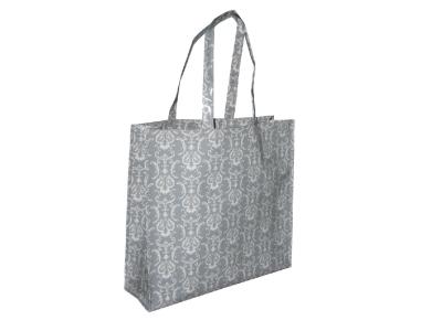 Houndstooth Pattern PP Woven Shopping Bags Water Proof With 4C Printing