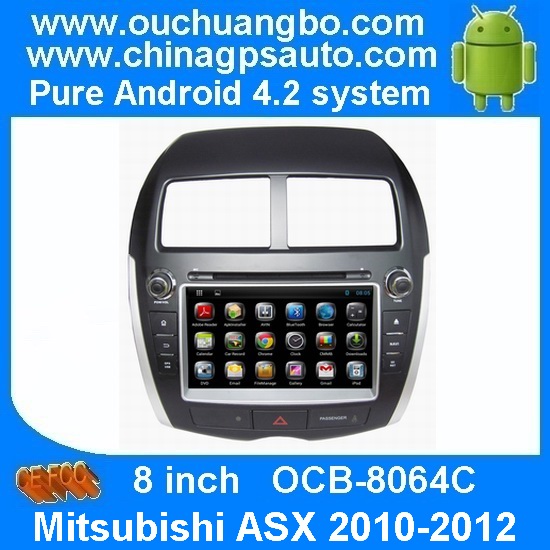 Ouchuangbo Pure Android 4.2 Car GPS Navi for Mitsubishi ASX 2010-2012 with DVD Stereo Bluetooth iPod OCB-8064C