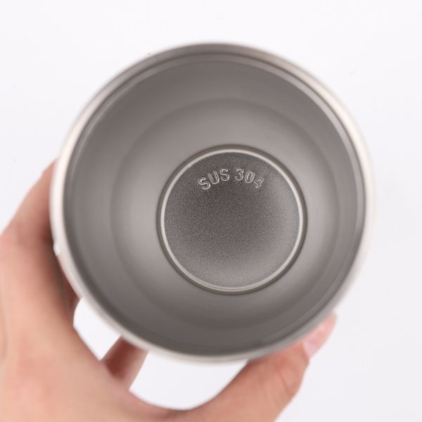 30 oz Portable Coupe de voiture 304 Vacuum en acier inoxydable Coupe de glace à la paille Portable Coupe à vide