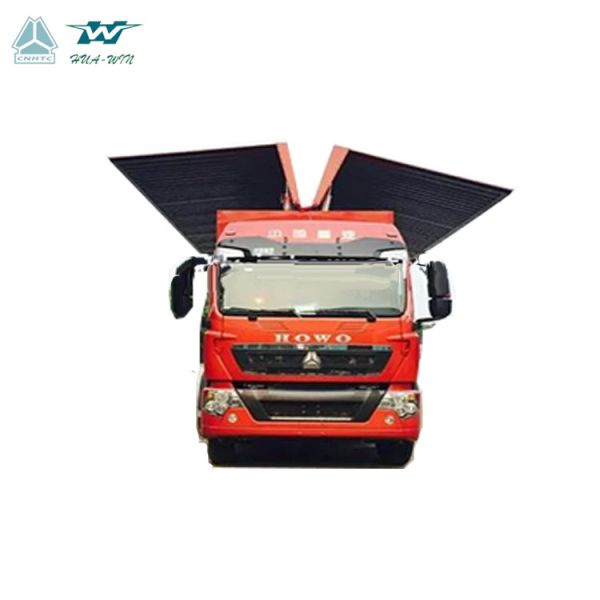 SINOTRUK 12 wheeler Side Body Open box wing van cargo truck for sale in Philippines