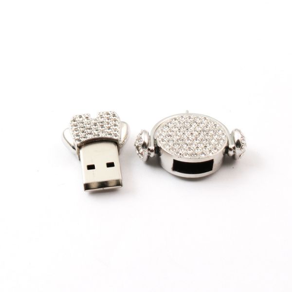 Красивый музыкальный ожерелье 16 Гб Кристальный USB-накопитель 20 Мб