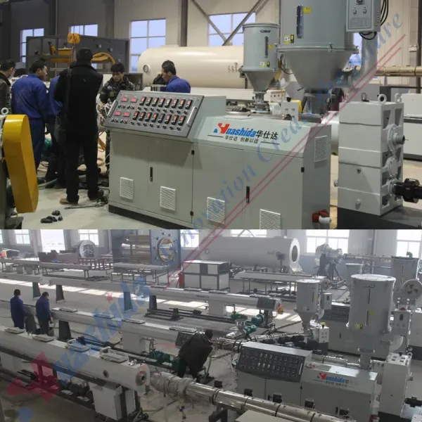 20-Year HDPE Solid Pressure Pipe Extruder Production Line For Water Gas Oil Supply