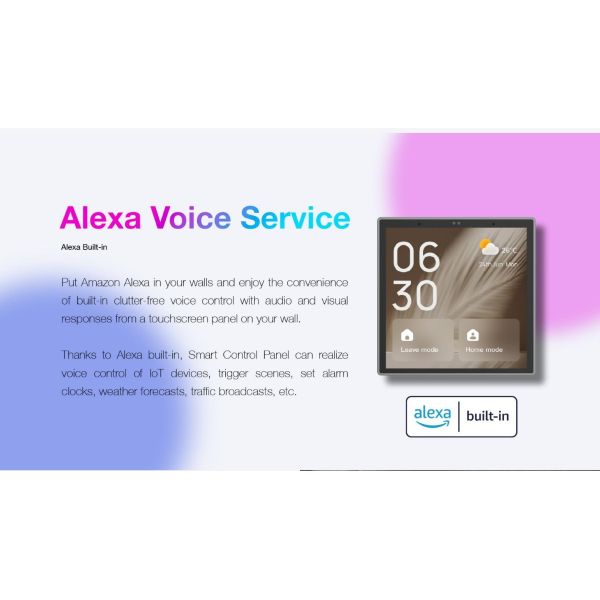 Smart Panel 4″: Built‑in Alexa & Zigbee Gateway, Tuya OS, 410K+ Devices