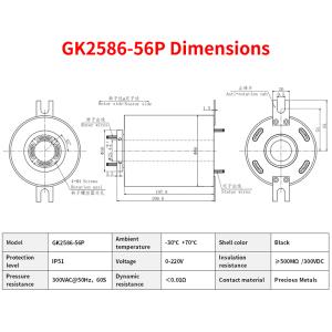 Conector Ethernet rotativo de 250 rpm IP51 RJ45 Slip Ring Transmite tanto