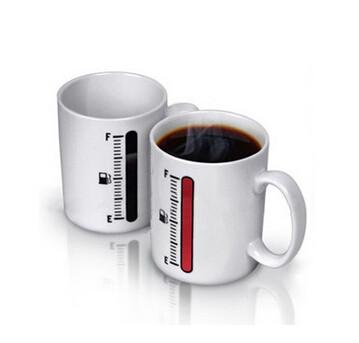 New creative gift product The thermometer colour change ceramic mugs cup