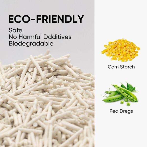 Pet Accessories Supply Dust-Free Natural Plant Tofu Cat Litter Biodegradable Eco-Friendly Clumping Sand