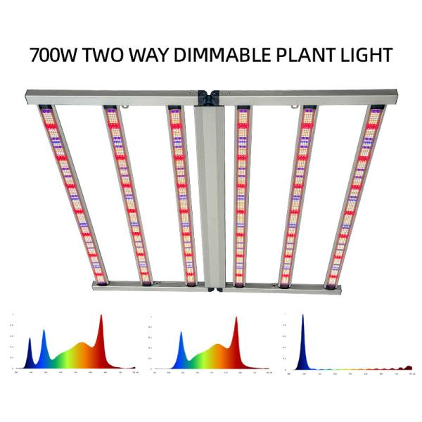 Dual Channel Dimmable LED Grow Light 700W Samsung LM301H Chips Hydroponic With UV