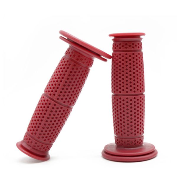 Rubber 22mm Handgrips Motorcycle Replacement Parts Red Color For Chooper Bike