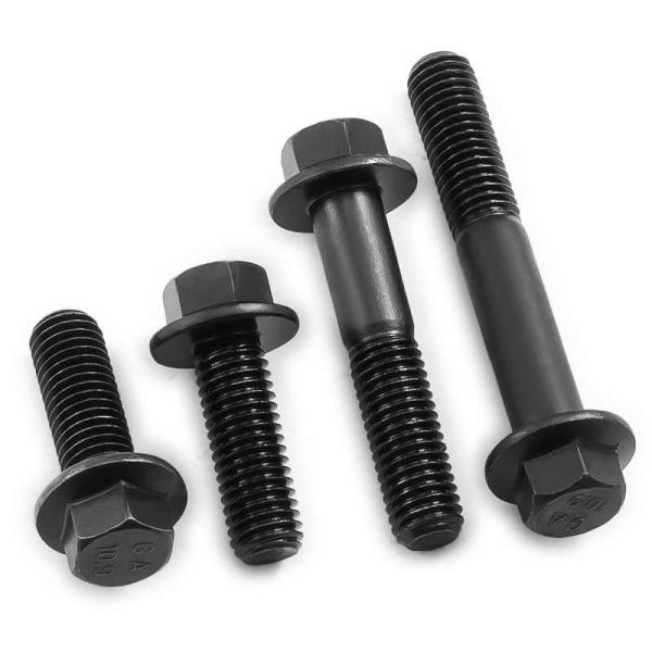 Grade 10.9 Hex Flange Head Bolt , Automotive Hex Bolt With Washer