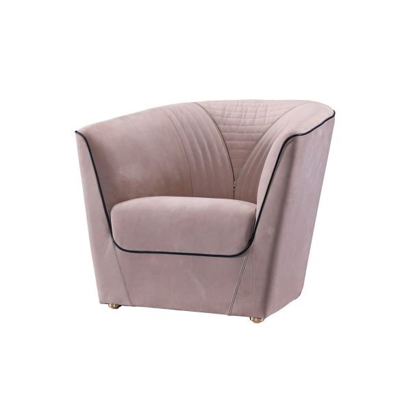 Joyful ever furniture factory Light luxury design sofa in Glossy painting frame and Italy leather upholstered