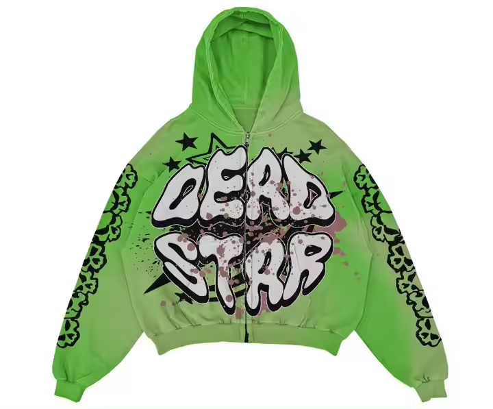 Custom Dtg Hoodie Printing Pattern 3D Printed Hoodie Crop Top Colorful Streetwear