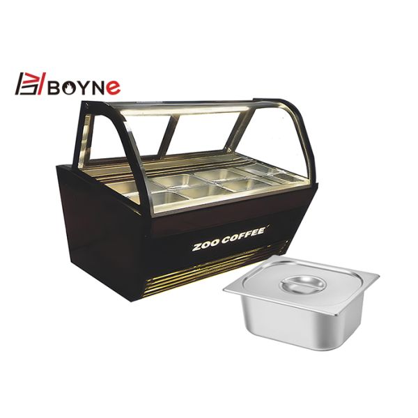 Замораживатель 220V десерта оборудования холодильника дисплея мороженого чая пузыря