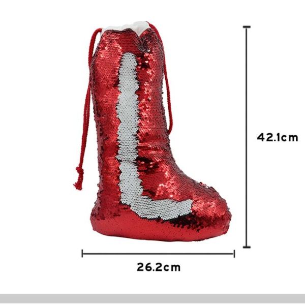 OEM Custom Sublimation Sequin Christmas Stocking Blanks Sublimation Christmas Decorations