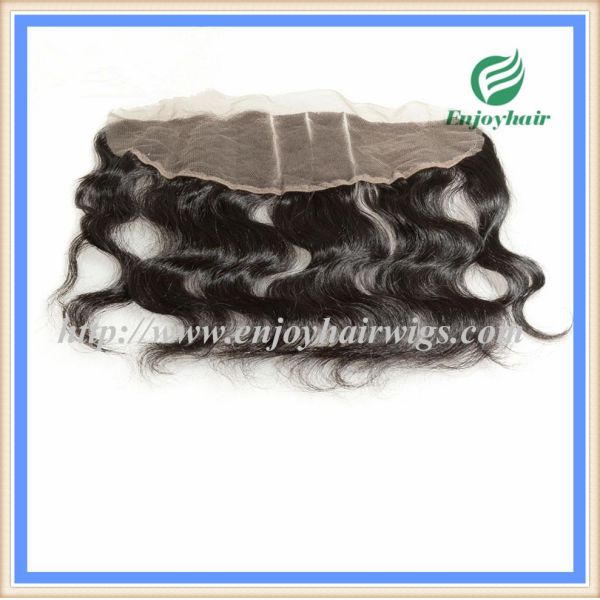 Brazilian virgin hair lace frontal 13''x4'' ,natural color body wave 10''-24''L hairpiece