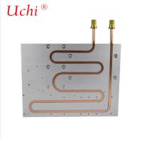 Plaque de refroidissement liquide personnalisée, usinée à la CNC, remplie d'époxy, enterrée à tube plat, plaque de refroidissement par eau