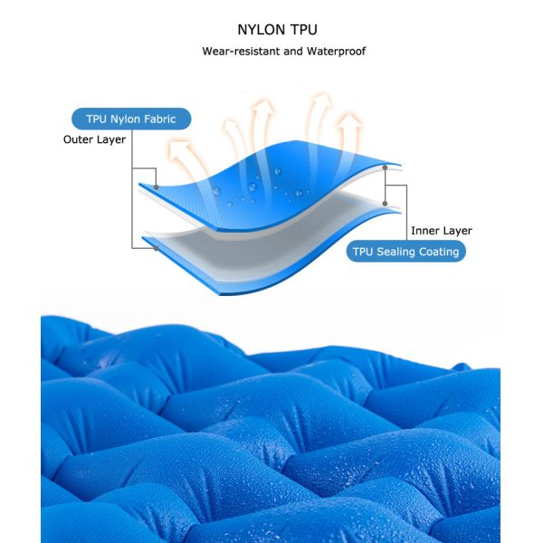 Portable 2 Person Thickened Ultralight  Portable Folding Air Mattress