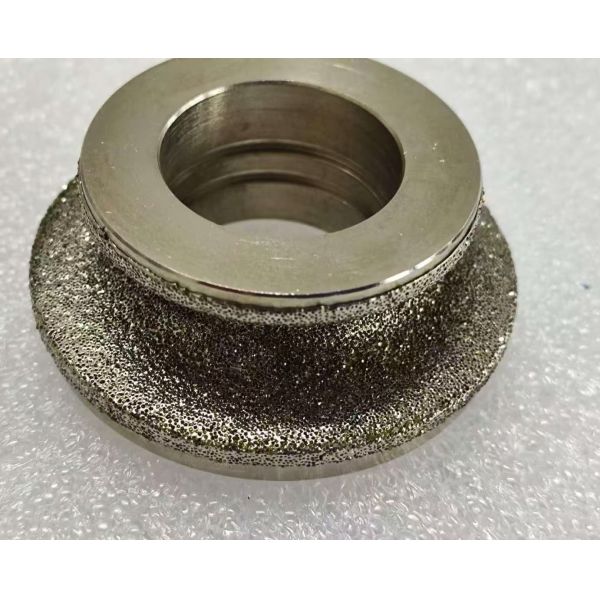 Roda de revestimento de diamante eletroplata de alta precisão de carburo de tungstênio e matrizes de aço endurecido