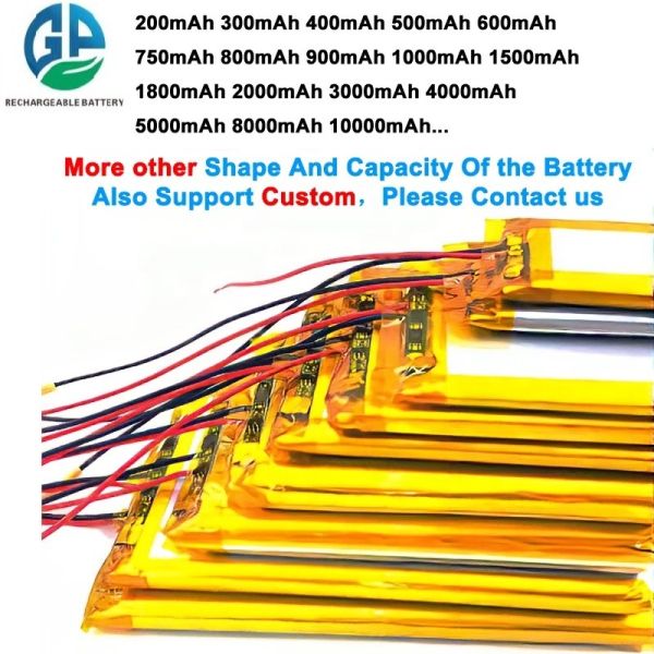 503040 Size 3.7V 600mAh KC IEC62133 Certified Lithium Polymer Lipo Rechargeable Battery Pack