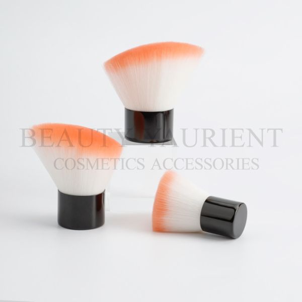 Silkscreen Logo Synthetic Kabuki Blush Brush Angled Travel Kabuki Brush
