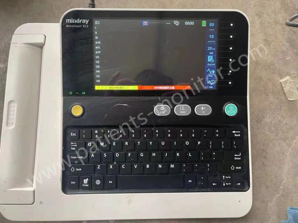 Equipamento médico do hospital da máquina do eletrocardiógrafo ECG de Mindray BeneHeart R12