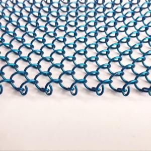 Indoor Partition Decorative Metal Roller Shutter 70mm Mesh 5mm Aperture Spray
