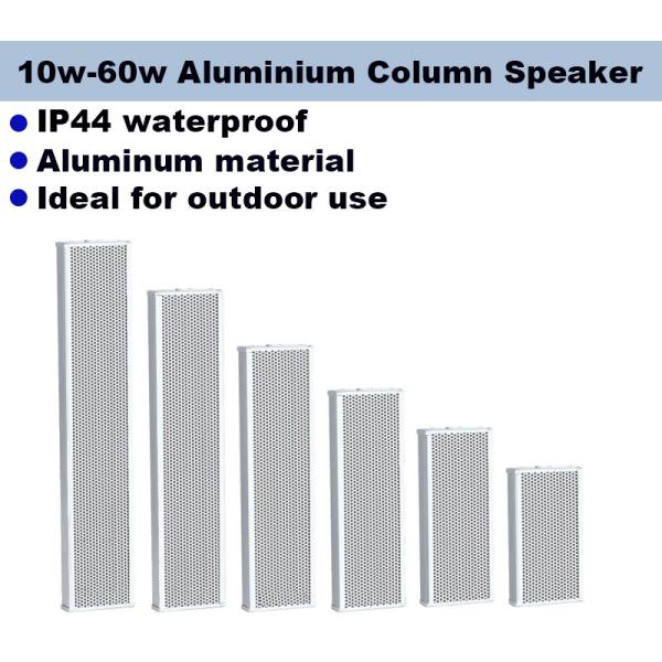 100V OEM ODM Waterproof Sound Column Speaker 20W Aluminum Material