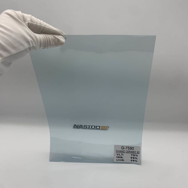 G-7590 Nano Ceramic Film Car Window Protection Anti-uv Light Blue Heat Rejection