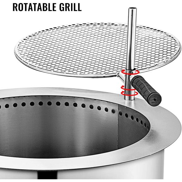 Stainless Steel Outdoor Portable Smokeless Fire Pit For All Season