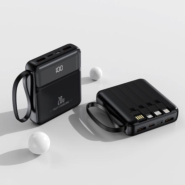 20W Fast Charge 10000mAh 20000mAh Universal Portable Power Bank with Micro USB Input and LED Display