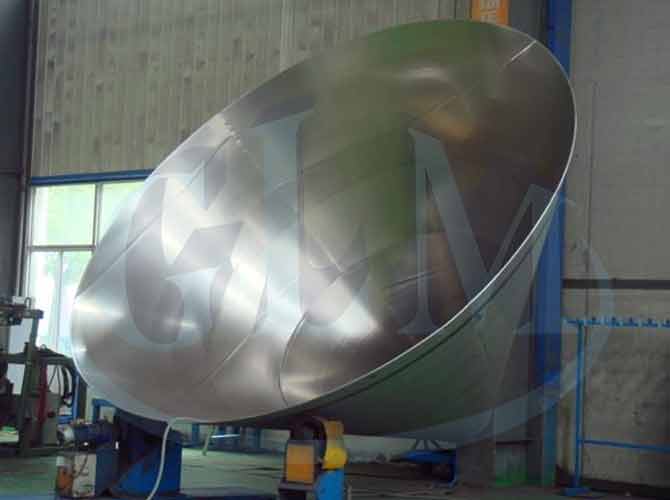 Stainless Steel 304/SS304L Conical Dish Tank Head Top ID 2600mm